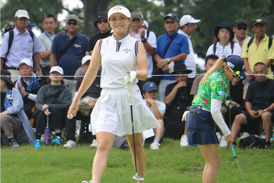 ソニー日本女子プロゴルフ選手権に出場している河本結【写真：柳田通斉】