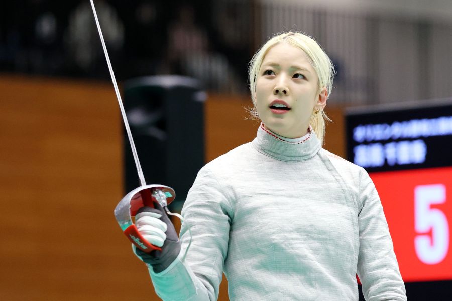 フェンシング女子の江村美咲【写真:西村尚己/アフロスポーツ】