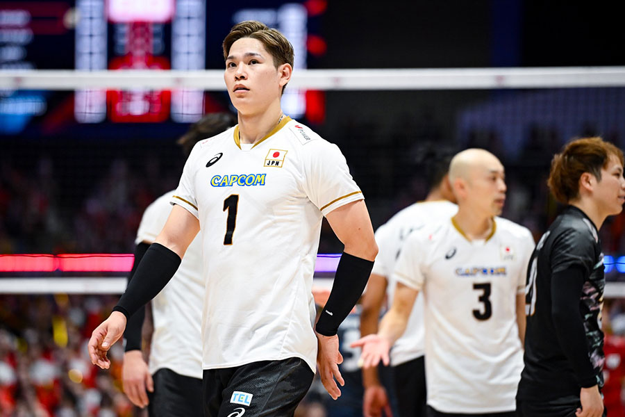 バレーボール男子日本代表の西田有志【写真:中戸川知世】