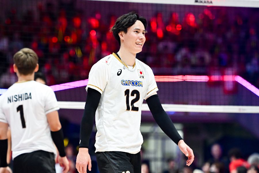 男子バレー日本代表の高橋藍【写真：中戸川知世】
