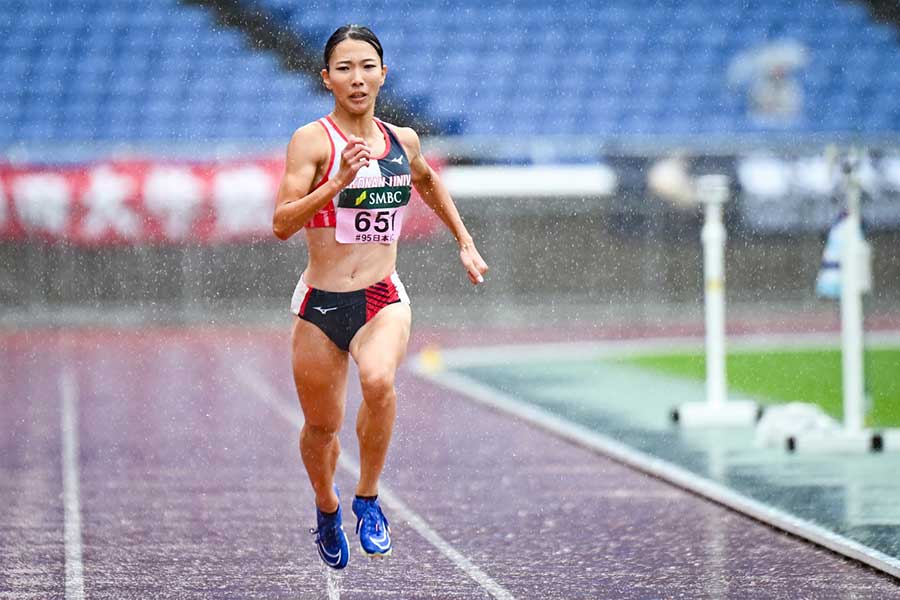 女子100メートルで2位になるなど最後の日本インカレを駆け抜けた藏重みう【写真：中戸川知世】