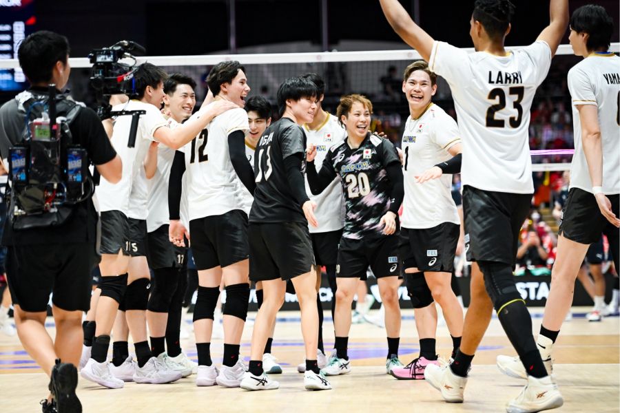 男子バレー日本代表【写真:中戸川知世】