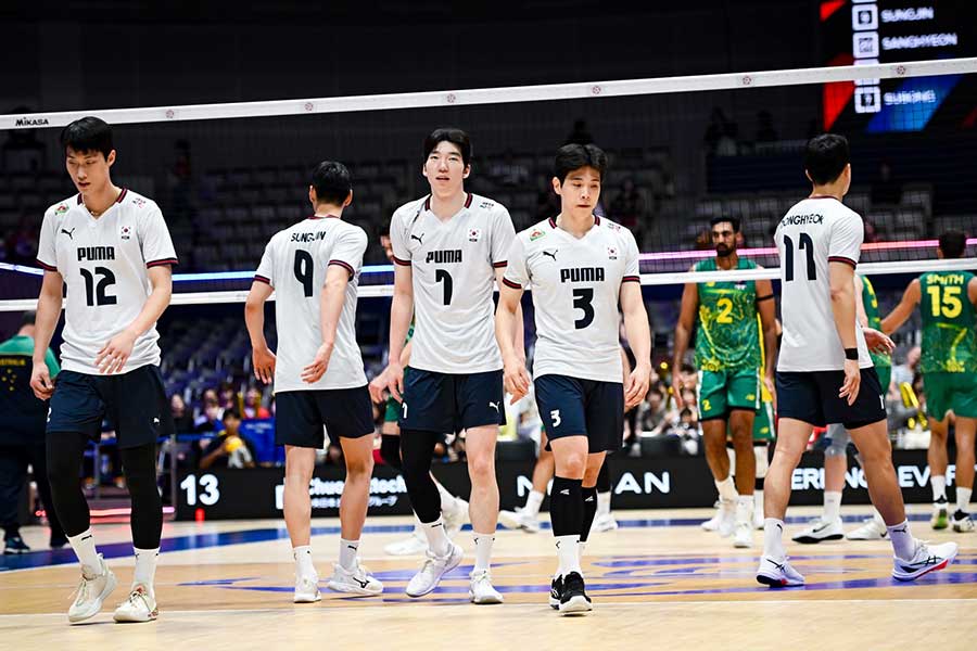 3位決定戦でオーストラリアと対戦した韓国代表【写真：中戸川知世】