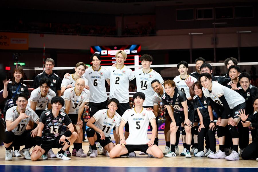 男子バレー日本代表【写真：中戸川知世】