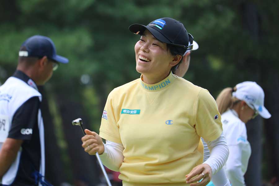 ソニー日本女子プロゴルフ選手権に出場した勝みなみ【写真:柳田通斉】