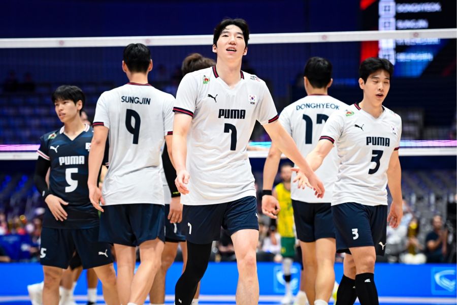 3位決定戦でオーストラリアと対戦した韓国代表【写真:中戸川知世】