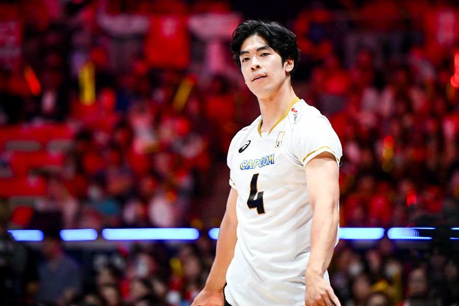 アジア選手権に出場したバレー日本代表の宮浦健人【写真：中戸川知世】