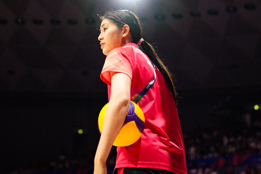 女子バレーボール日本代表の井上未唯奈【写真:中戸川知世】