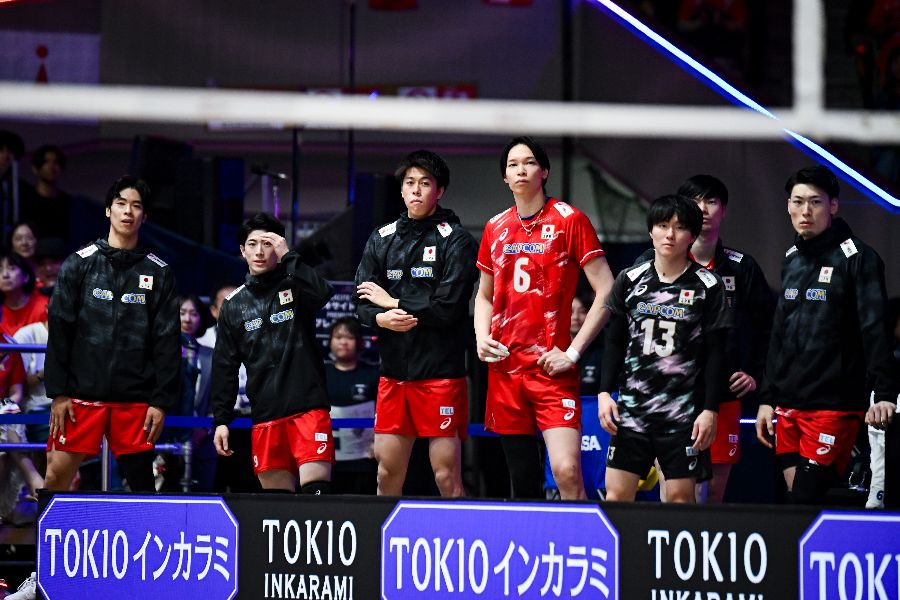 バレーボール男子日本代表【写真:中戸川知世】