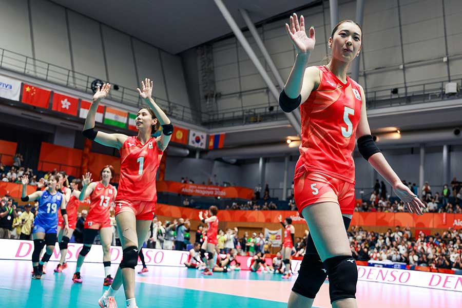 バレー女子日本代表【写真:アフロスポーツ】