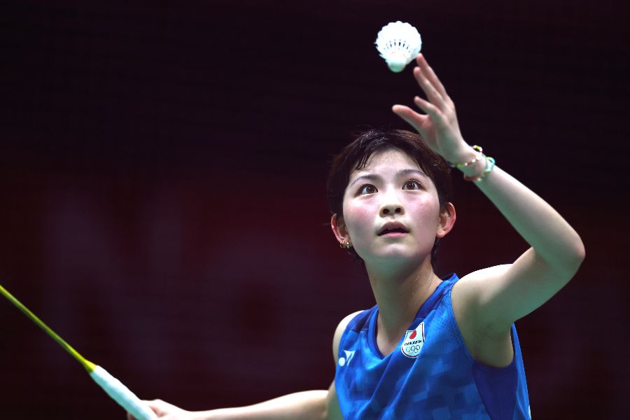 団体準決勝で勝利に貢献した宮崎友花【写真:森田直樹/アフロスポーツ】