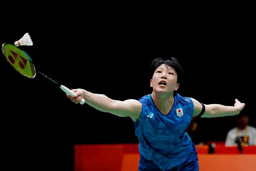 バドミントン女子団体決勝に出場した山口茜【写真:ロイター】