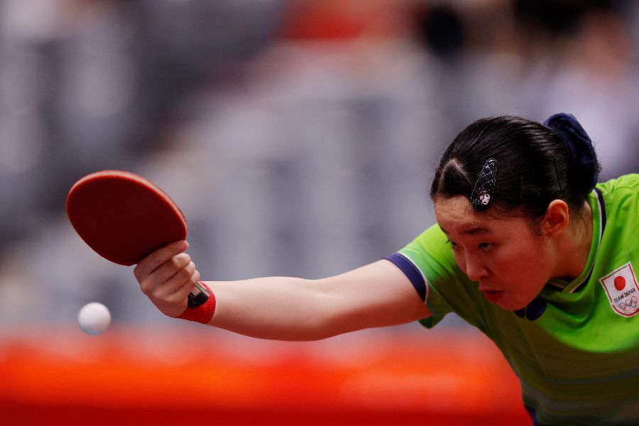 中国戦に出場した張本美和【写真：ロイター】