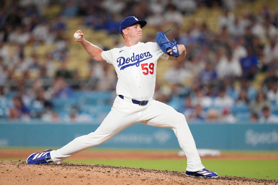 ドジャースのエバン・フィリップス【写真:AP/アフロ】