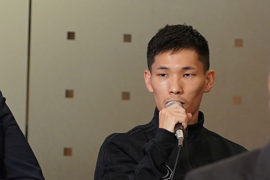 会見に登壇した松本流星【写真：澤田直人】