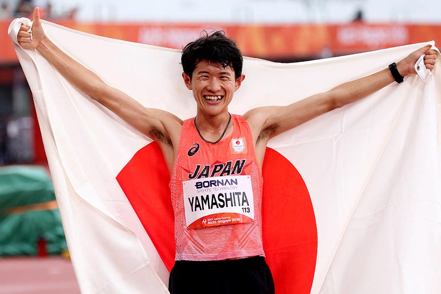 優勝した山下一貴【写真：奥井隆史】