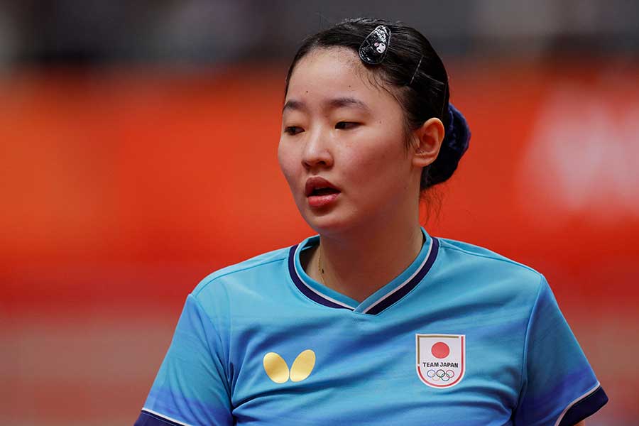 キム・クンヨンを撃破した張本美和【写真:ロイター】
