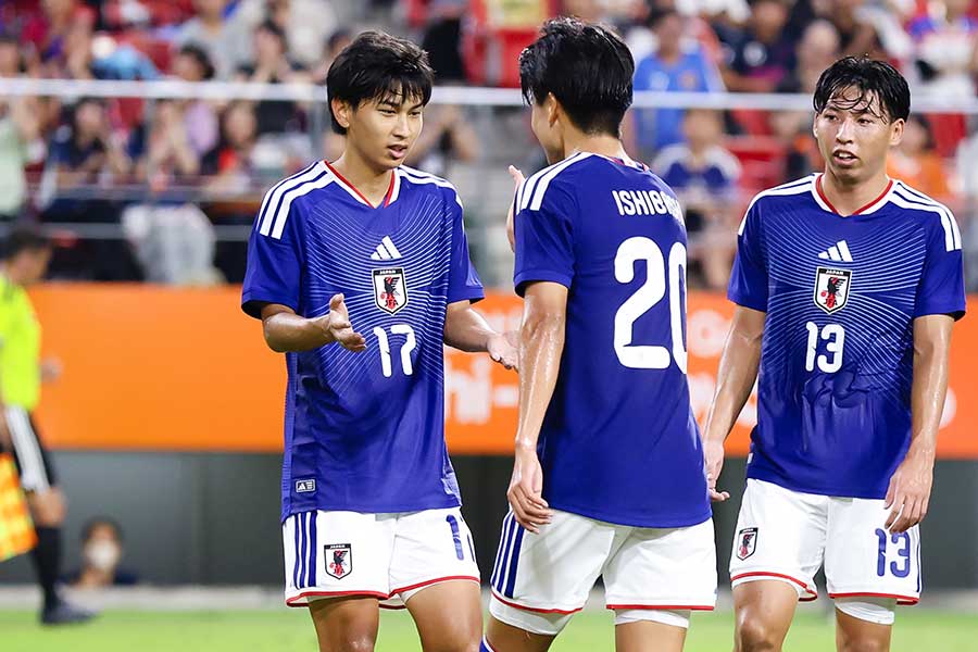 サッカーU-21日本代表【写真:アフロスポーツ】