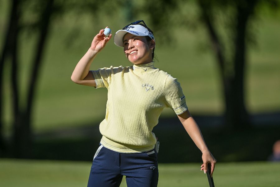 ウォルマートNWアーカンソー選手権で優勝した西村優菜【写真：AP/アフロ】