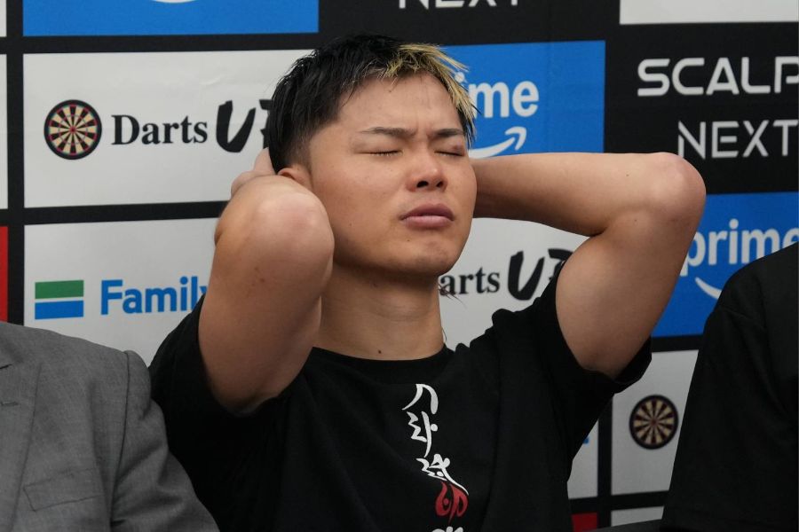 試合後、会見を行った那須川天心【写真:井上学】