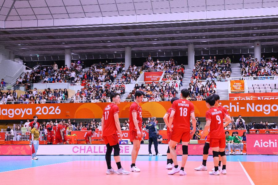 アジア大会を戦うバレーボール男子日本代表【写真：アフロスポーツ】