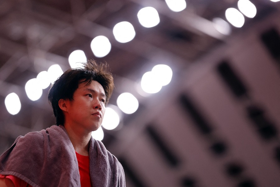 男子シングルス決勝で敗れた王楚欽【写真:ロイター】