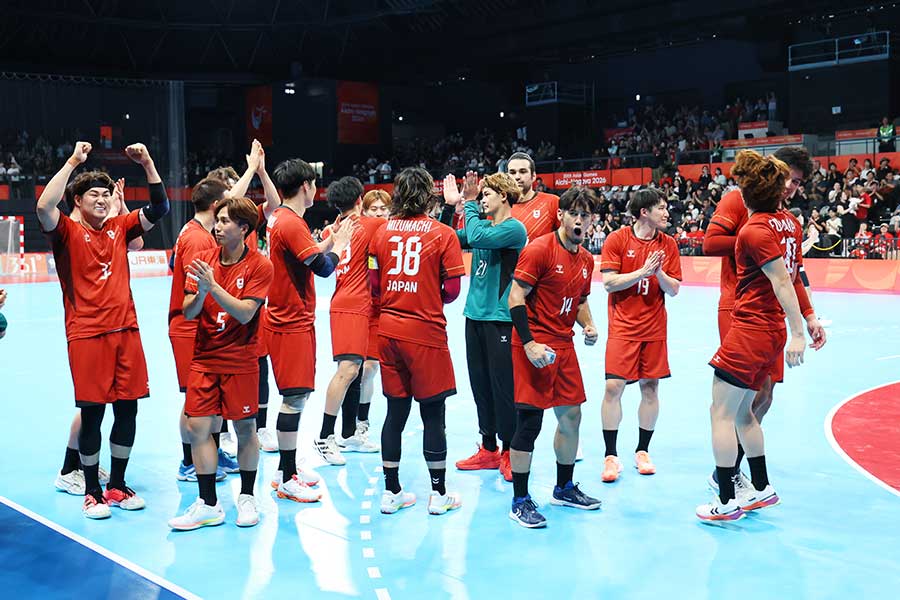 ハンドボール男子日本代表【写真:森田直樹/アフロスポーツ】
