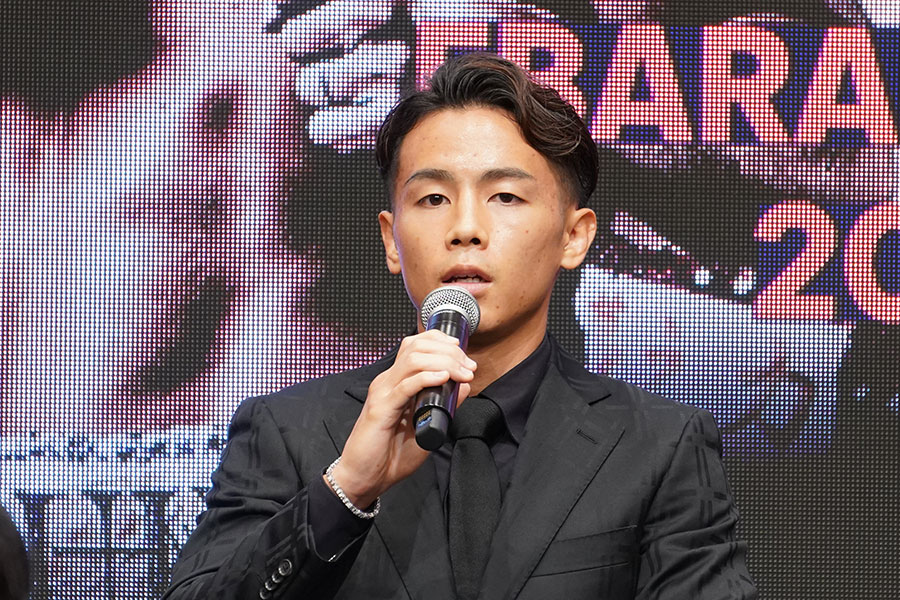 会見に出席した武居由樹【写真：澤田直人】
