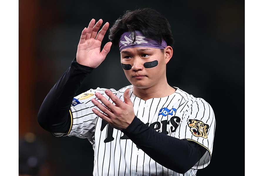 ヤクルト戦に出場した阪神の森下翔太【写真:産経新聞社】
