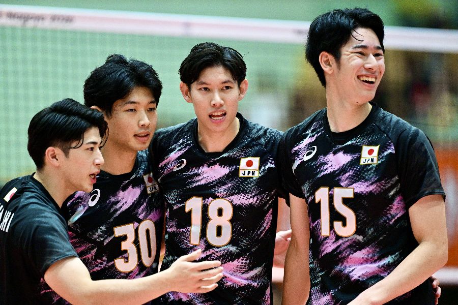 愛知・名古屋アジア大会に出場しているバレーボール男子日本代表【写真：松尾/アフロスポーツ】