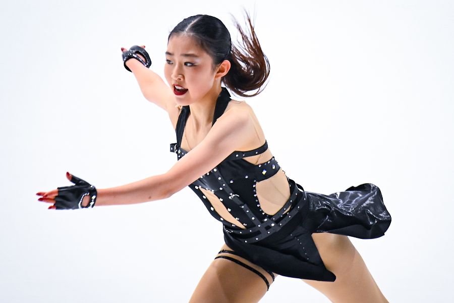 フィギュアスケートの東京選手権に出場した千葉百音【写真:中戸川知世】