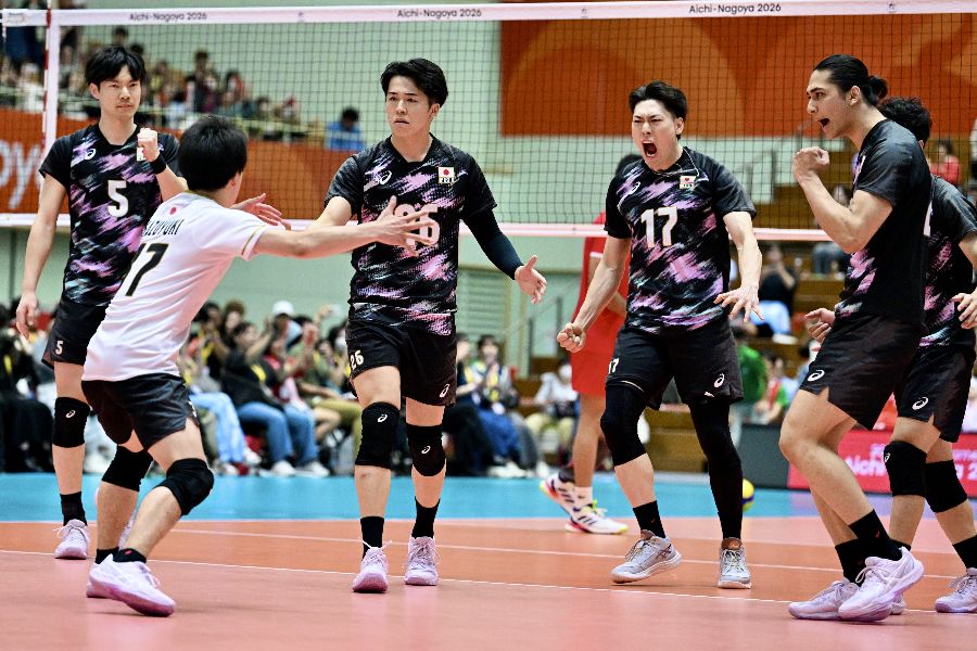バレーボール男子日本代表【写真:松尾/アフロスポーツ】