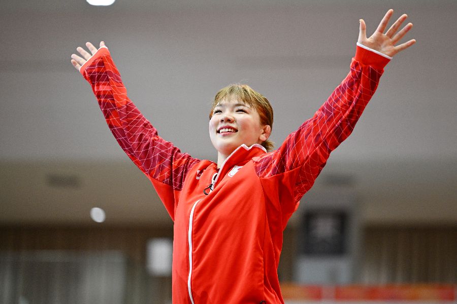 金メダルを獲得した鏡優翔【写真：松尾/アフロスポーツ】