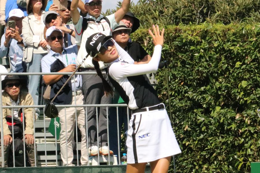 日本女子オープンゴルフ選手権に出場している安田祐香【写真:柳田通斉】
