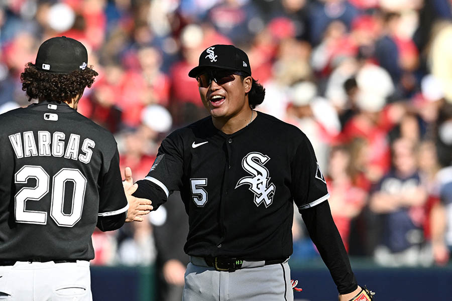 地区シリーズ第1戦で2ランを放ち、勝利に貢献したホワイトソックスの村上宗隆【写真:ロイター】