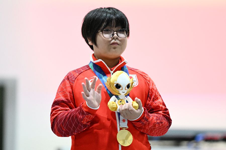 金メダルを獲得した栗原悠輝【写真:松尾/アフロスポーツ】