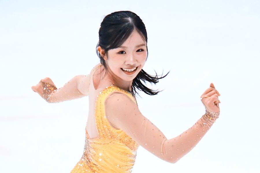 フィギュアスケートの東京選手権で優勝した中井亜美【写真:中戸川知世】