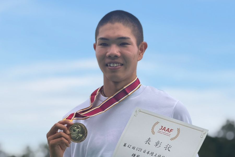200メートルでU20日本一に輝いた後藤大樹【写真:編集部】