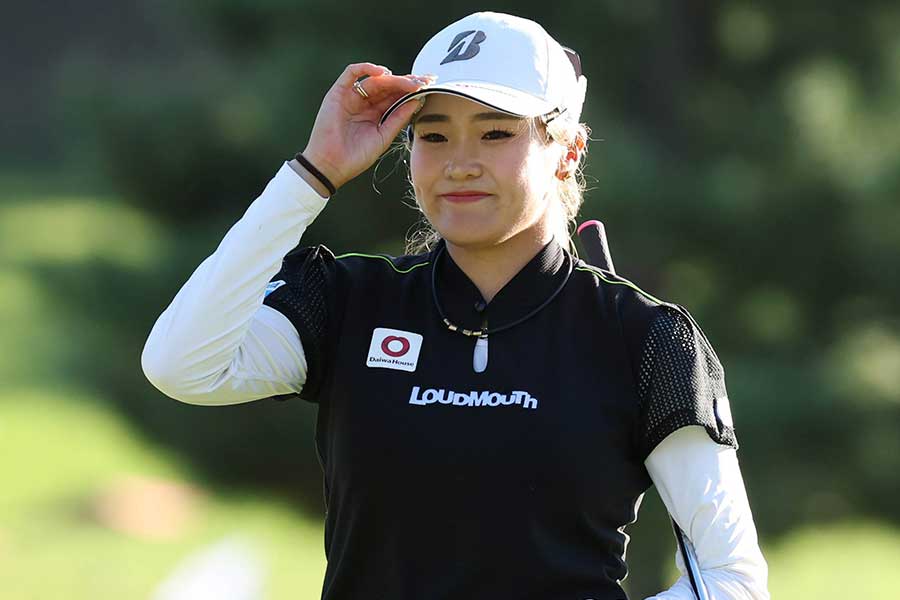 日本女子オープン最終日に出場した桑木志帆【写真:スポーツ報知/アフロ】