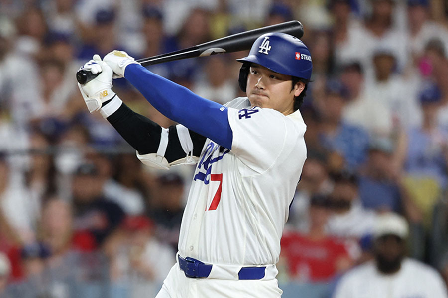 ブレーブス戦に出場したドジャースの大谷翔平【写真:ロイター】