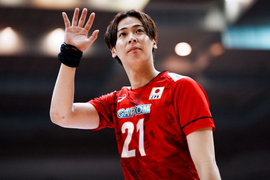 バレーボール男子日本代表の永露元稀【写真:中戸川知世】