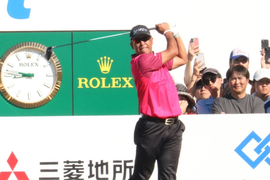 ベイカレント・クラシックに出場している松山英樹【写真:柳田通斉】