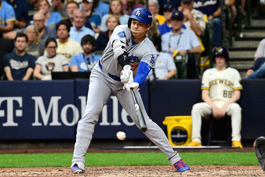 ナ・リーグ優勝決定シリーズ(NLCS)第2戦で4打数無安打に沈んだドジャースの大谷翔平【写真:ロイター】