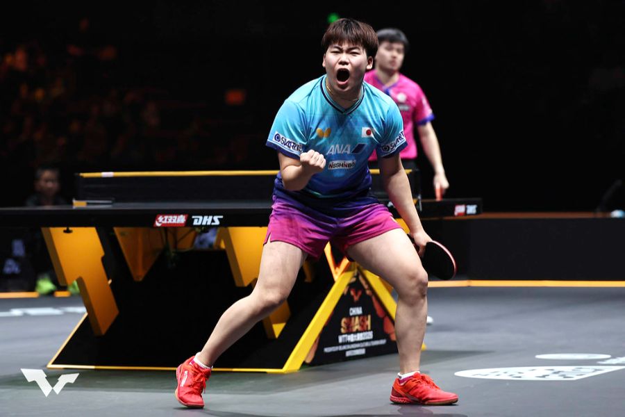 卓球WTT中国スマッシュの男子シングルスでは松島輝空が優勝した【写真：WTT提供】