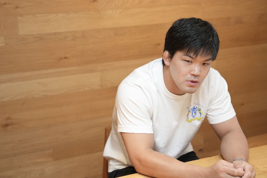 大野将平さんが講道学舎で過ごした6年間を振り返った【写真：増田美咲】