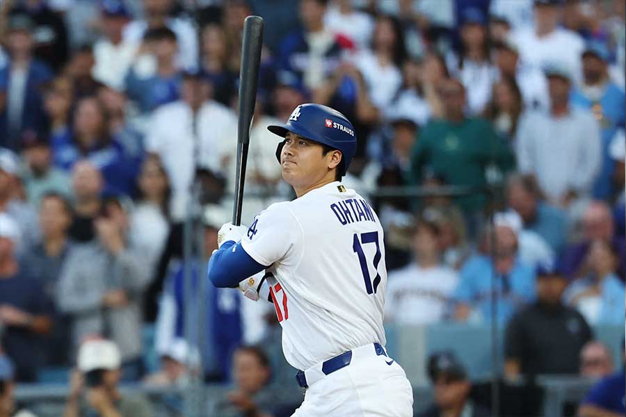 ブルワーズ戦に出場したドジャースの大谷翔平【写真:ロイター】