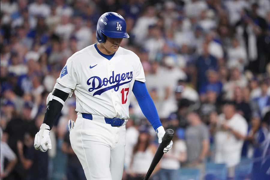 ブルワーズ戦に出場したドジャースの大谷翔平【写真:ロイター】