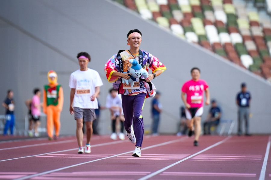推し対抗リレーに出場し、会場を盛り上げた鵜澤飛羽【写真：中戸川知世】