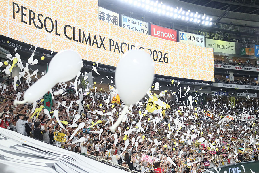 ソフトバンクが日本シリーズ進出を決めた【写真：産経新聞社】