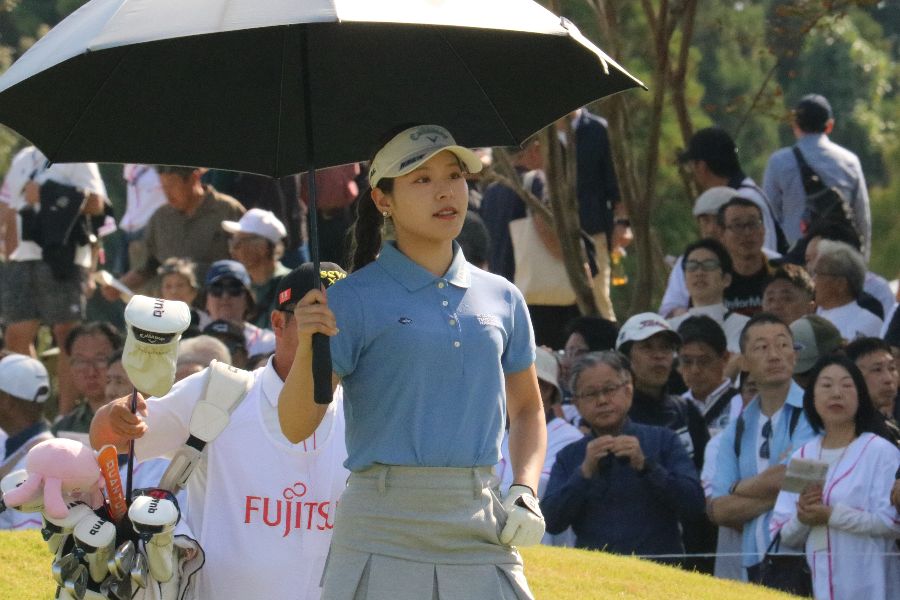 富士通レディースに出場している吉田鈴【写真：柳田通斉】